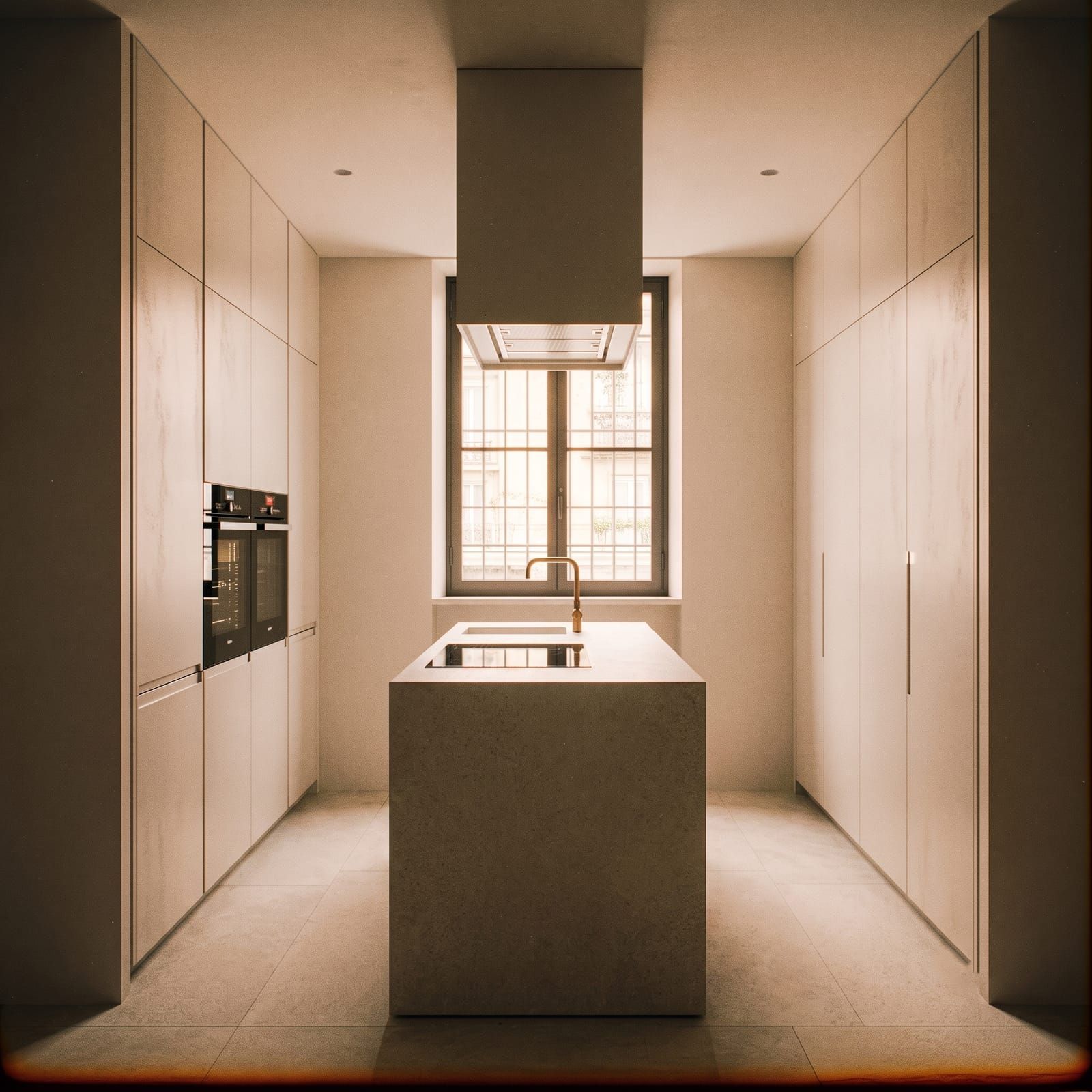 Esempio di rendering interior design realizzato con flusso di lavoro ottimizzato AI