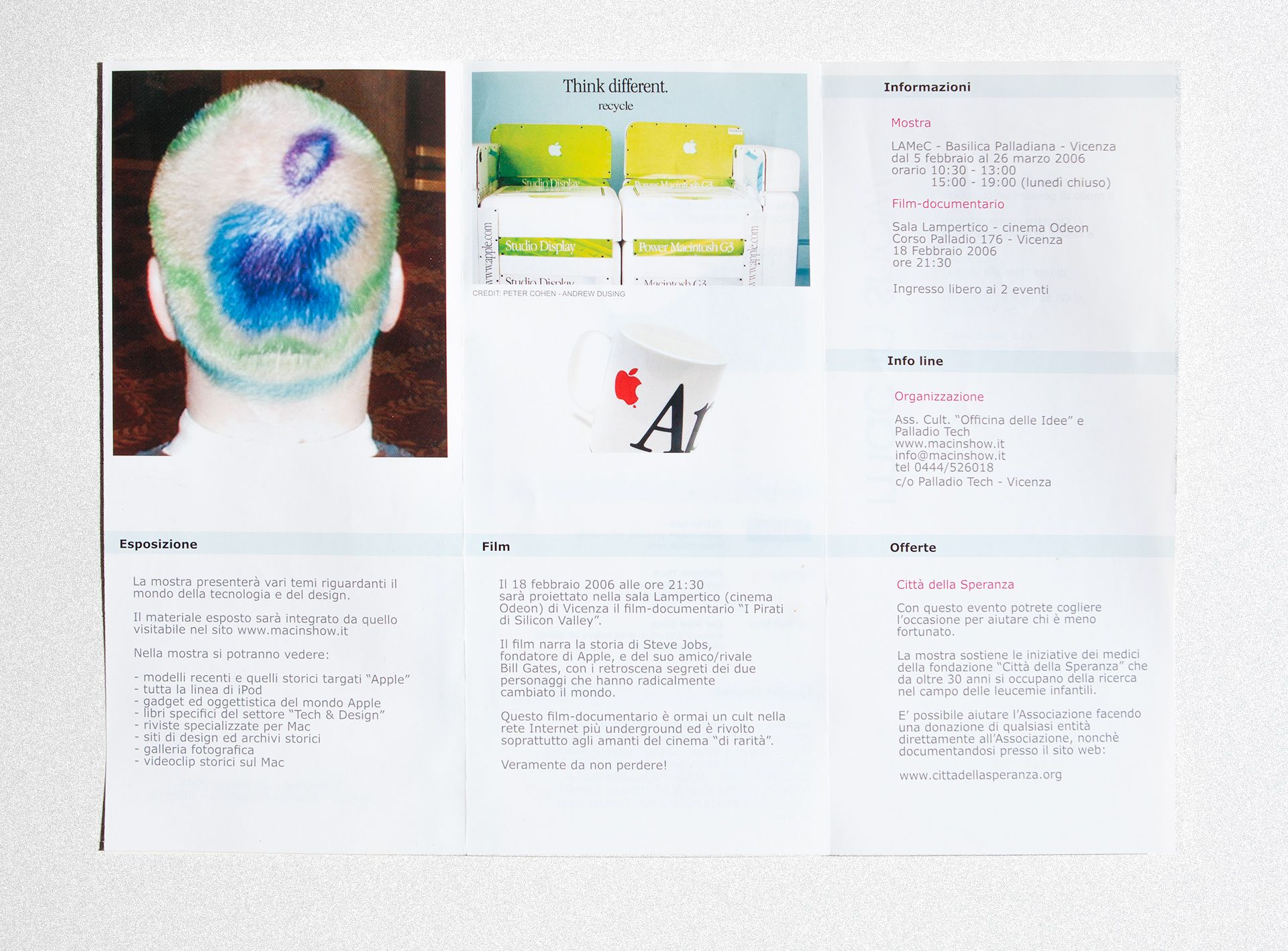 Depliant del Mac in Show 2006 (Vicenza)