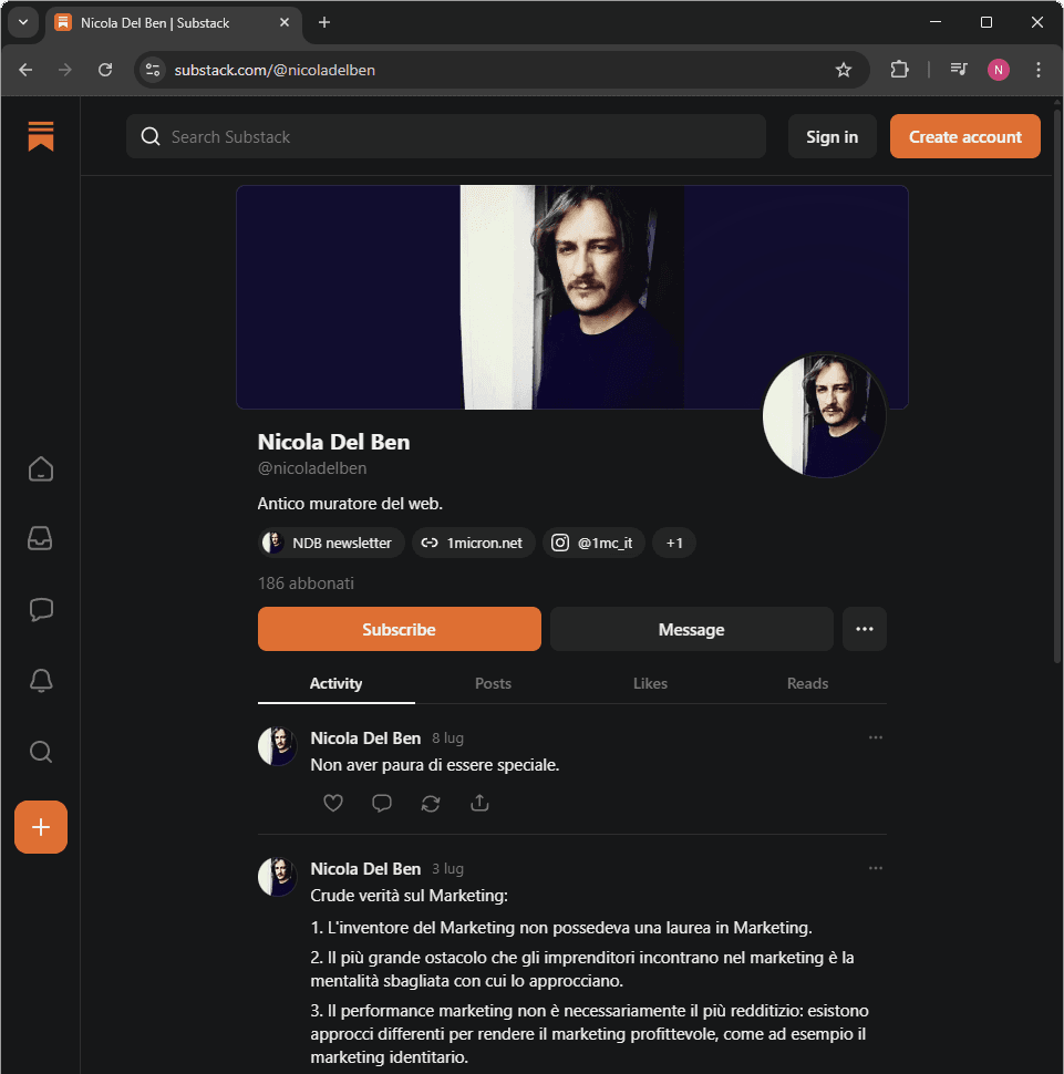 home page NDB newsletter