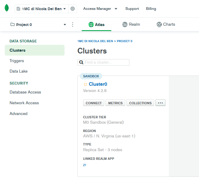 Cluster su MongoDB