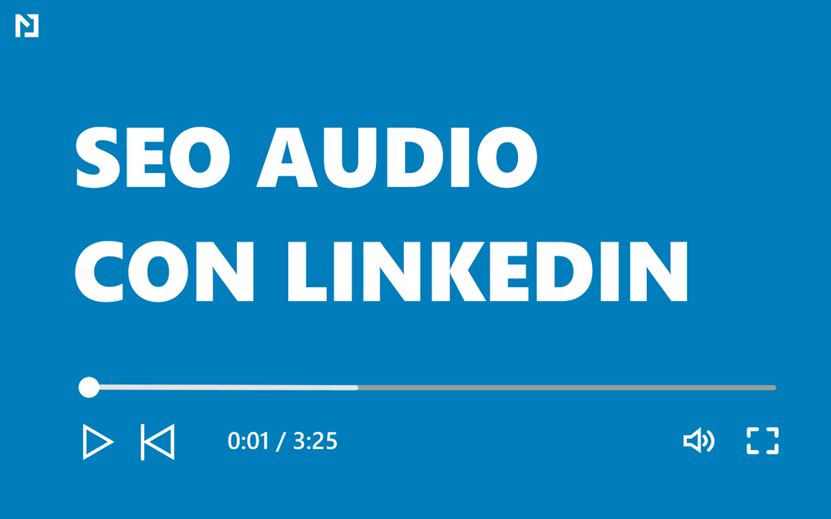 SEO audio nei video di LinkedIn
